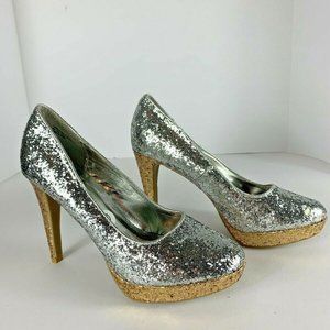 Silver‎ Gold Pumps Stripper Platforms Stilettos